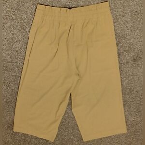 Only Tan Elastic Waist Shorts